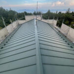 草津市にて屋根修理　立平への葺き替え工事　完工