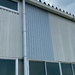 滋賀県大津市にて外壁張替え工事〈倉庫の波板外壁〉 施工後