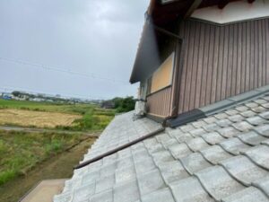 滋賀県大津市にて屋根修理〈雨漏りに伴う板金補修工事〉 施工後