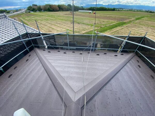 滋賀県大津市にて雨漏り修理・カバー工法〈下屋からの雨漏り〉 施工後